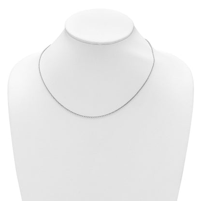 18 Zoll Sterlingsilber Ss Rhodiniert Platte Poliert/dia Schliff 1.8mm Ankerkette 1 Zoll+1 Zoll Verstellbar Halskette