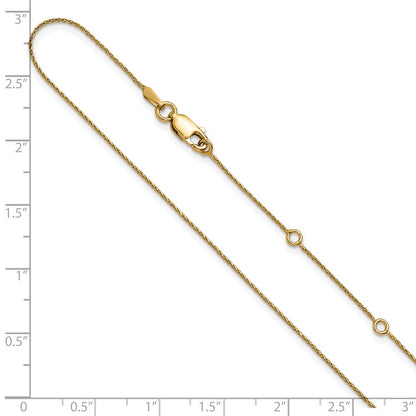 Vergoldet Sterlingsilber.85mm Diamantiert Ährenkette 1 Zoll+1 Zoll Verstellbar Cha