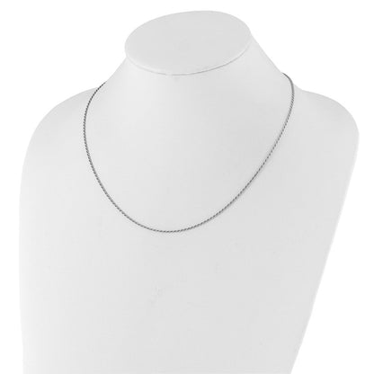 Sterlingsilber Verstellbar 1.4mm Diamantiert Kordel Halskette