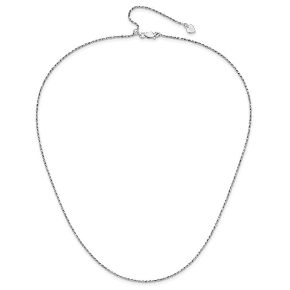 Sterlingsilber Verstellbar 1.4mm Diamantiert Kordel Halskette