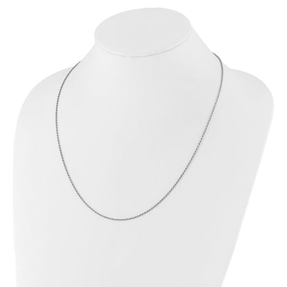 Sterlingsilber Verstellbar 1.4mm Diamantiert Kordel Halskette
