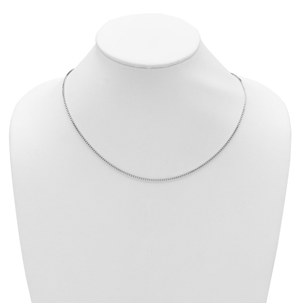 Sterlingsilber Rhodiniert Verstellbar 1.5mm Venezianer Halskette