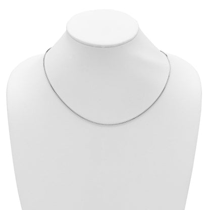 Sterlingsilber Rhodiniert Verstellbar 1.5mm Venezianer Halskette