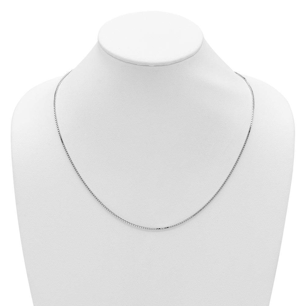Sterlingsilber Rhodiniert Verstellbar 1.5mm Venezianer Halskette