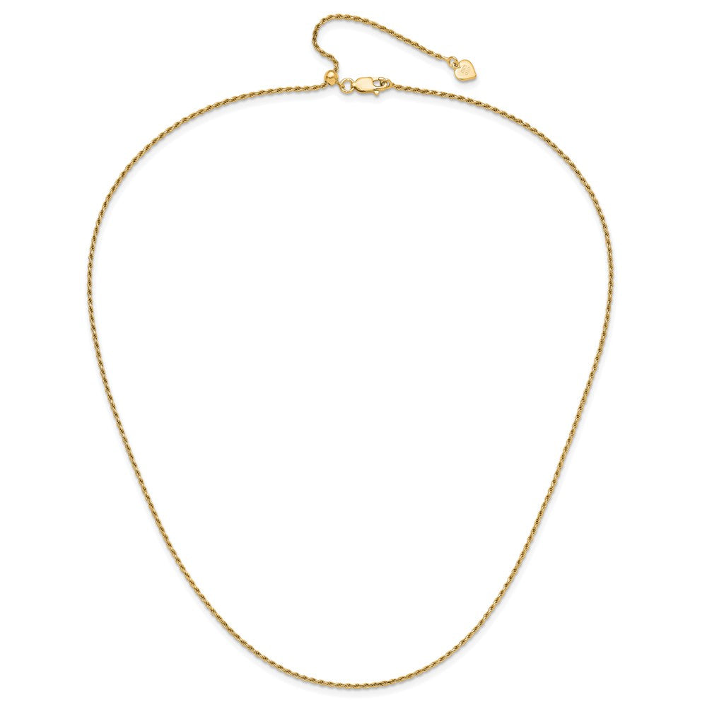 Vergoldet Sterlingsilber Verstellbar 1.4mm Diamantiert Kordel Halskette