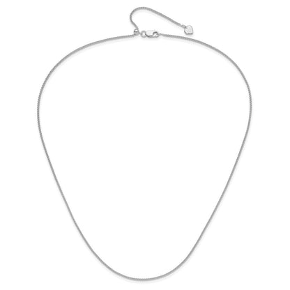 Sterlingsilber Verstellbar 1.3mm Ährenkette Halskette