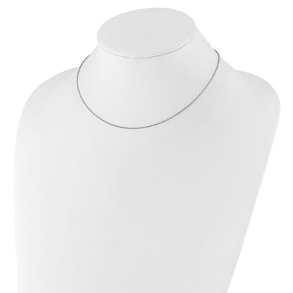 16 Zoll Sterlingsilber 1.2mm Ankerkette 16 Zoll mit 2 Zoll Verlängerung. Kette