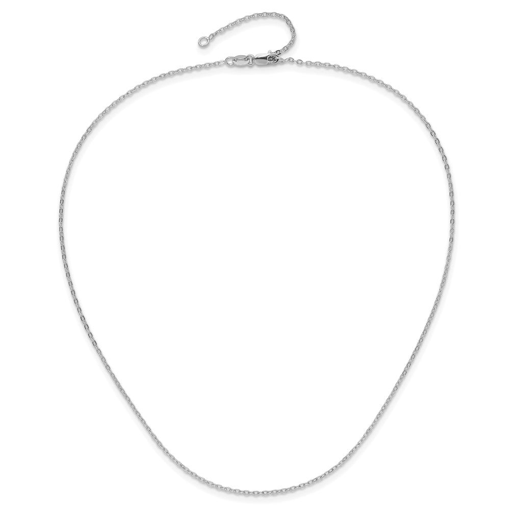 16 Zoll Sterlingsilber 1.2mm Ankerkette 16 Zoll mit 2 Zoll Verlängerung. Kette