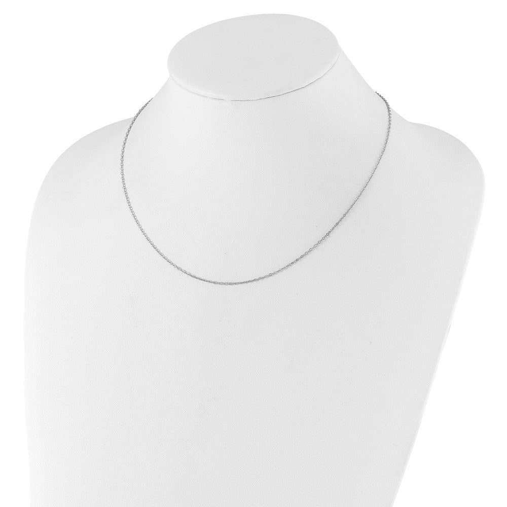 16 Zoll Sterlingsilber 1.2mm Ankerkette 16 Zoll mit 2 Zoll Verlängerung. Kette