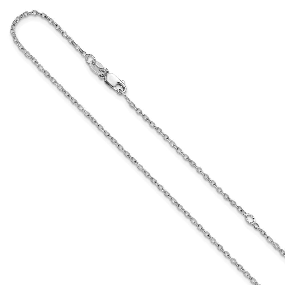 16 Zoll Sterlingsilber 1.2mm Ankerkette 16 Zoll mit 2 Zoll Verlängerung. Kette