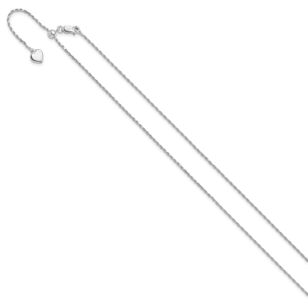 Sterlingsilber Verstellbar 1.2mm Diamantiert Kordel Halskette