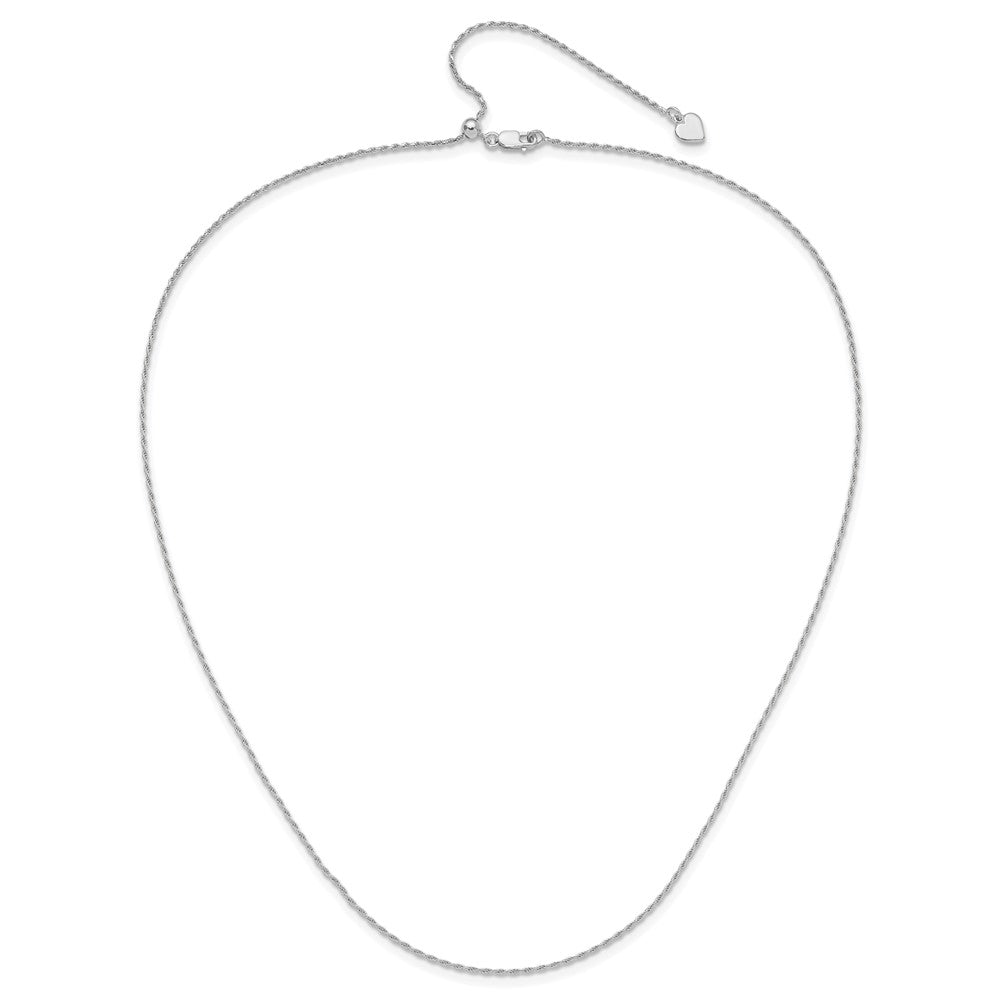 Sterlingsilber Verstellbar 1.2mm Diamantiert Kordel Halskette