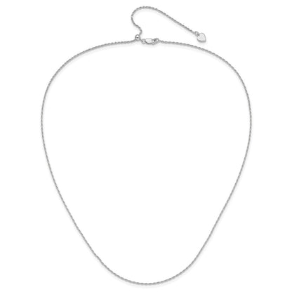 Sterlingsilber Verstellbar 1.2mm Diamantiert Kordel Halskette