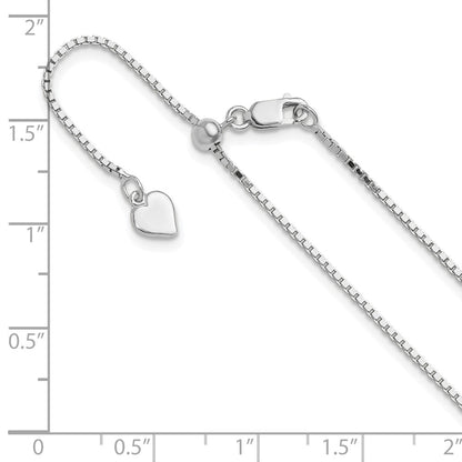 Sterlingsilber Verstellbar 1.1mm Venezianer Halskette