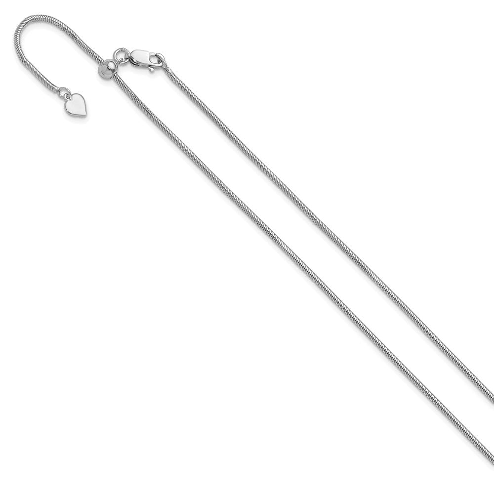 Sterlingsilber Verstellbar 1.6mm Schlange Halskette