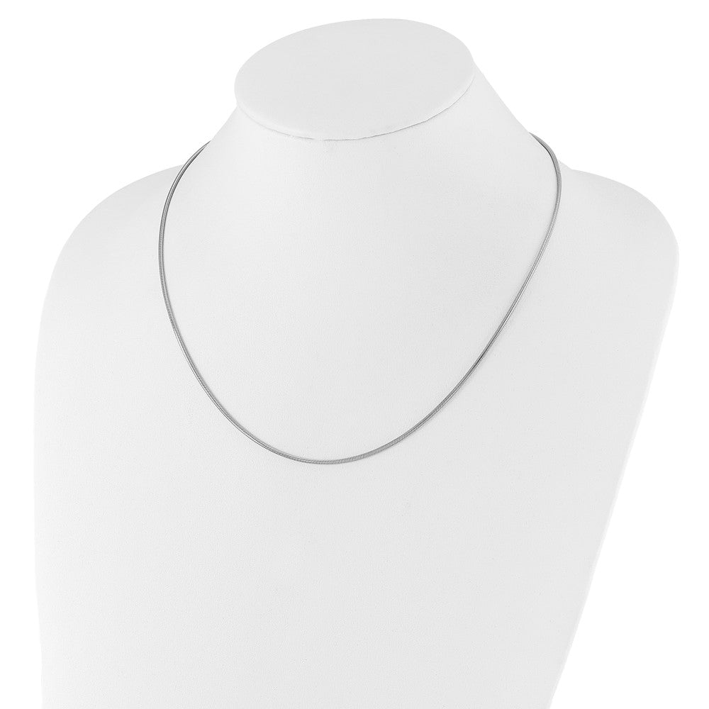 Sterlingsilber Verstellbar 1.6mm Schlange Halskette