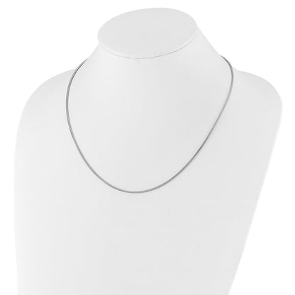 Sterlingsilber Verstellbar 1.6mm Schlange Halskette
