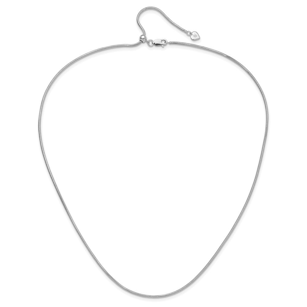 Sterlingsilber Verstellbar 1.6mm Schlange Halskette