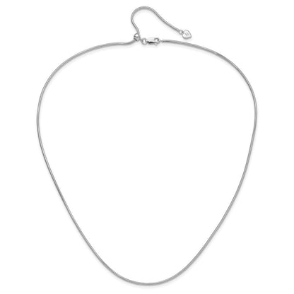 Sterlingsilber Verstellbar 1.6mm Schlange Halskette