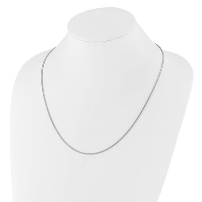 Sterlingsilber Verstellbar 1.6mm Schlange Halskette