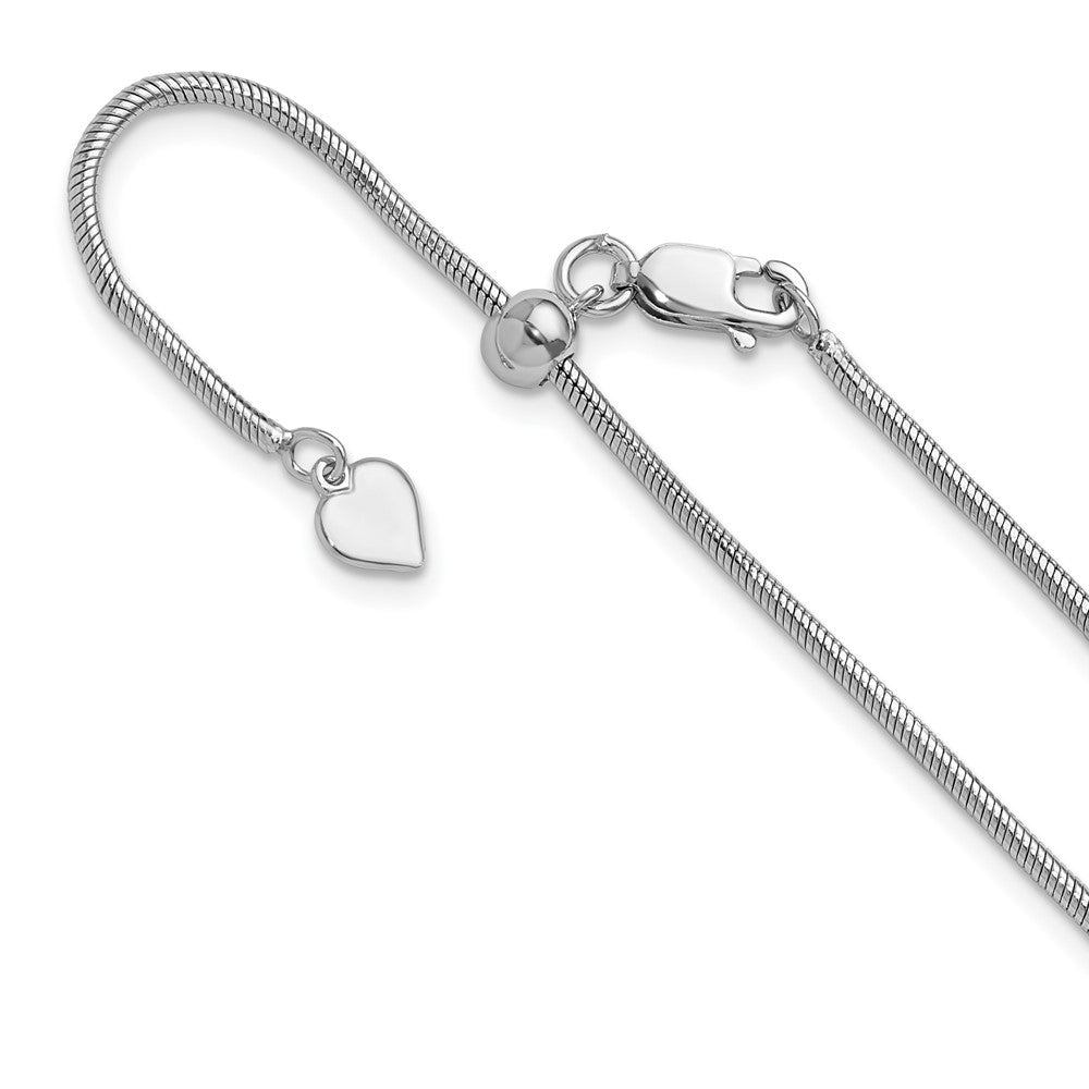 Sterlingsilber Verstellbar 1.6mm Schlange Halskette