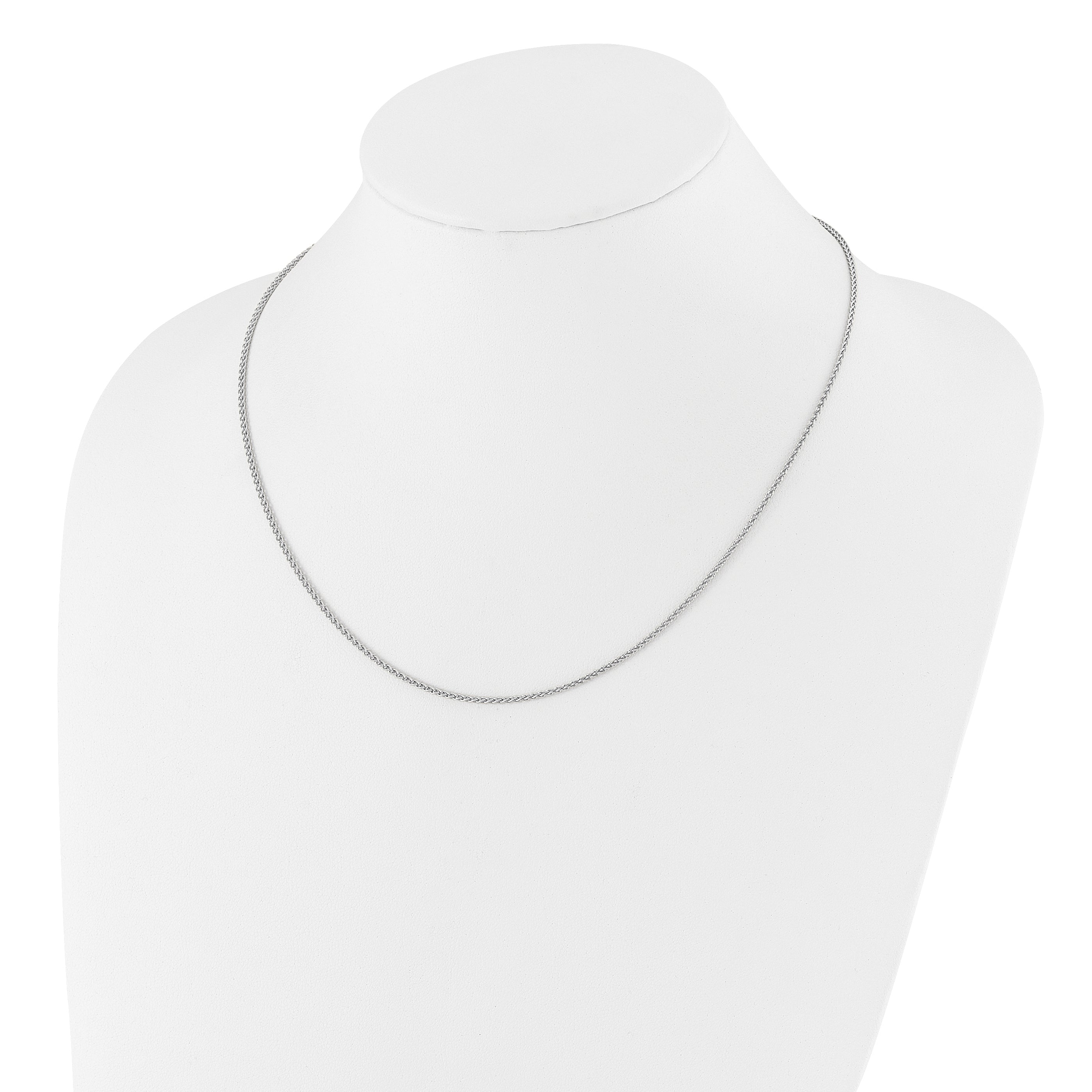 Sterlingsilber Verstellbar 1.6mm Ährenkette Halskette