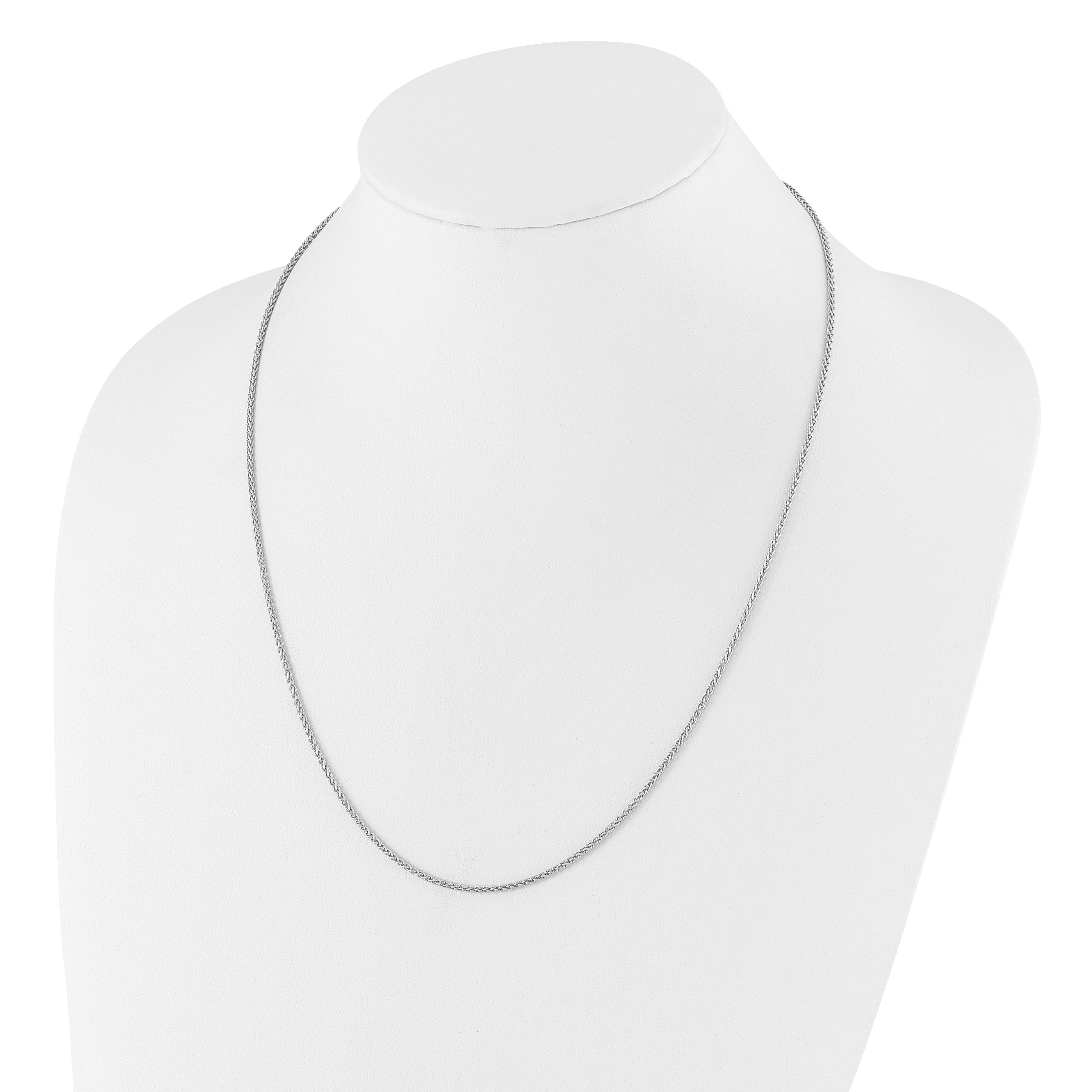 Sterlingsilber Verstellbar 1.6mm Ährenkette Halskette