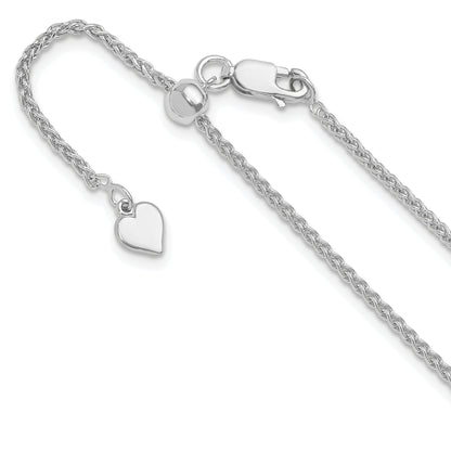 Sterlingsilber Verstellbar 1.6mm Ährenkette Halskette
