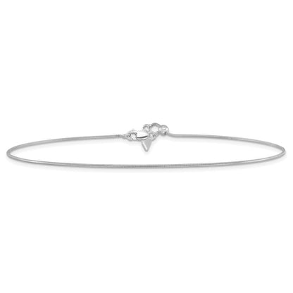 Sterlingsilber Rhodiniert Verstellbar Schlange Gliederarmband