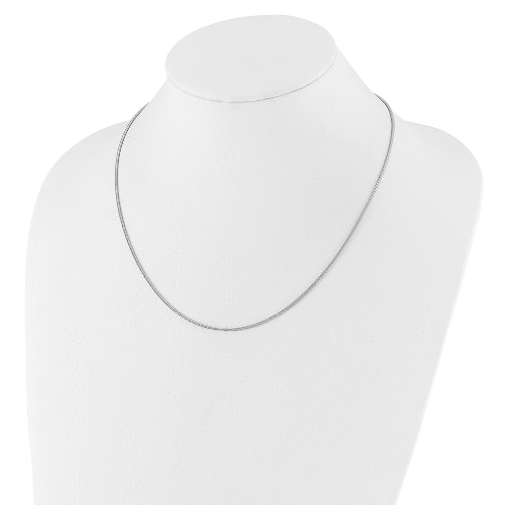 Sterlingsilber Verstellbar 1.4mm Schlange Halskette