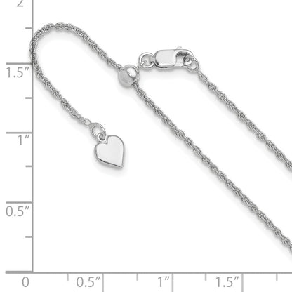 Sterlingsilber Verstellbar 1.35mm Loose Kordel Halskette