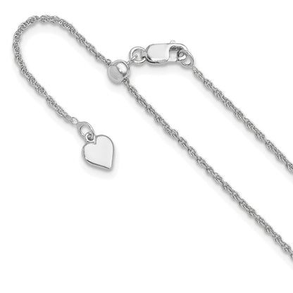 Sterlingsilber Verstellbar 1.35mm Loose Kordel Halskette