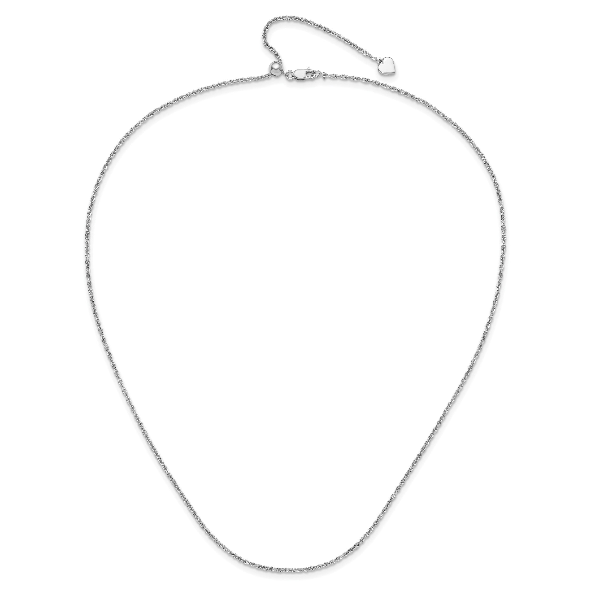 Sterlingsilber Verstellbar 1.55mm Loose Kordel Halskette