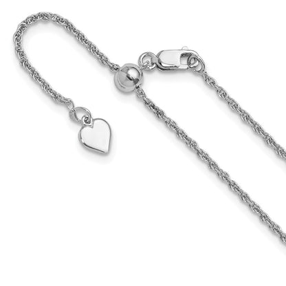 Sterlingsilber Verstellbar 1.55mm Loose Kordel Halskette