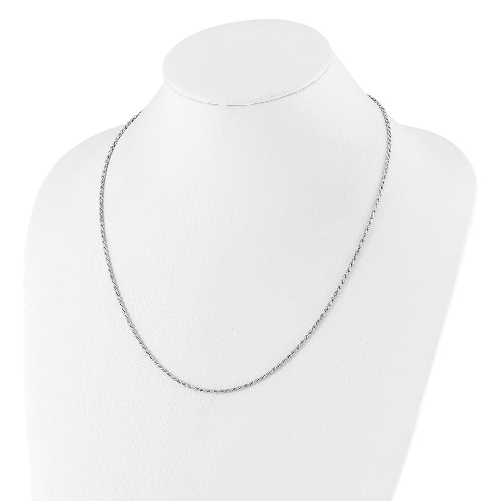 Sterlingsilber Verstellbar 2mm Diamantiert Kordel Halskette