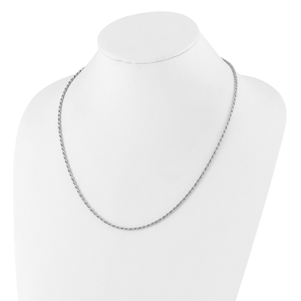 Sterlingsilber Verstellbar 2.25mm Diamantiert Kordel Halskette