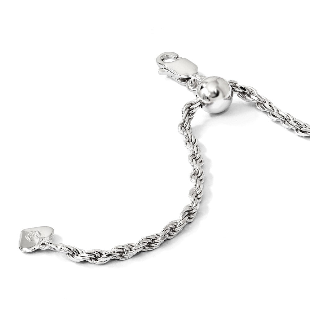 Sterlingsilber Verstellbar 2.25mm Diamantiert Kordel Halskette