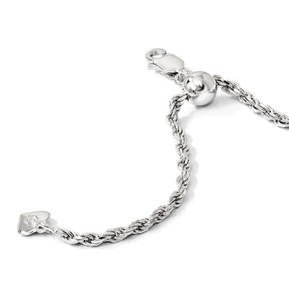 Sterlingsilber Verstellbar 2.25mm Diamantiert Kordel Halskette