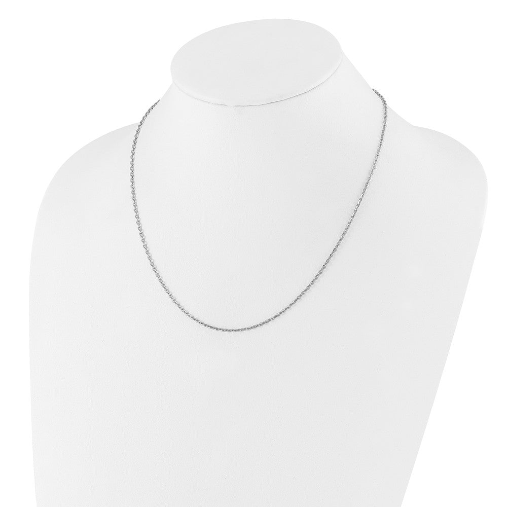 Sterlingsilber Verstellbar 2mm Ankerkette Halskette
