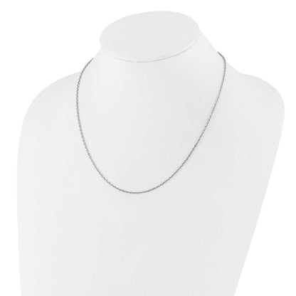Sterlingsilber Verstellbar 2mm Ankerkette Halskette