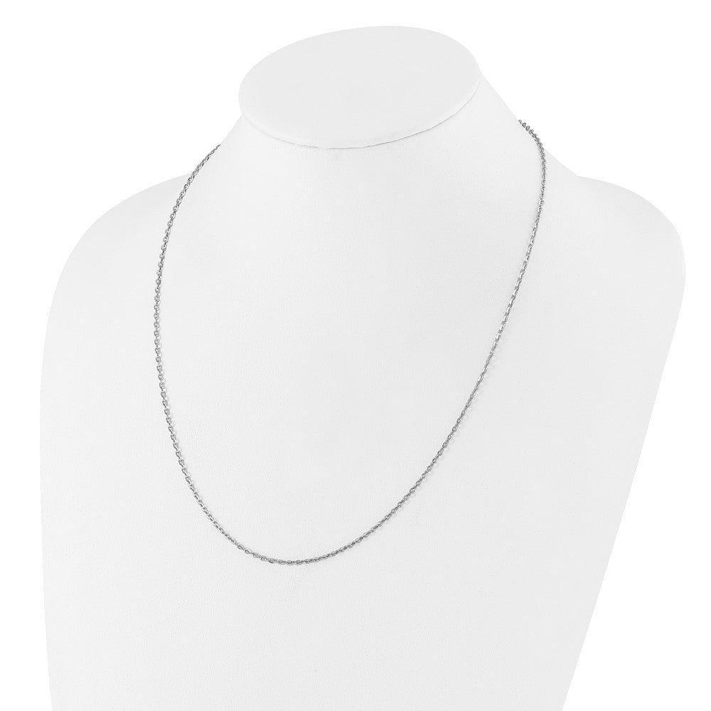 Sterlingsilber Verstellbar 2mm Ankerkette Halskette