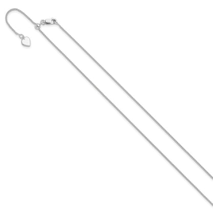 Sterlingsilber Verstellbar 1mm Ährenkette Halskette