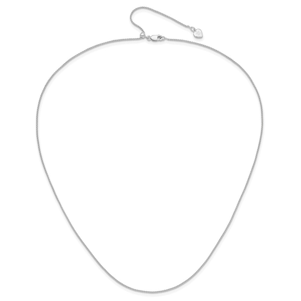 Sterlingsilber Verstellbar 1mm Ährenkette Halskette