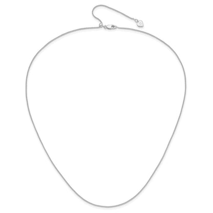 Sterlingsilber Verstellbar 1mm Ährenkette Halskette