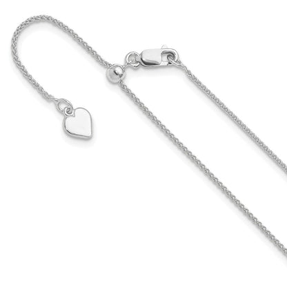 Sterlingsilber Verstellbar 1mm Ährenkette Halskette