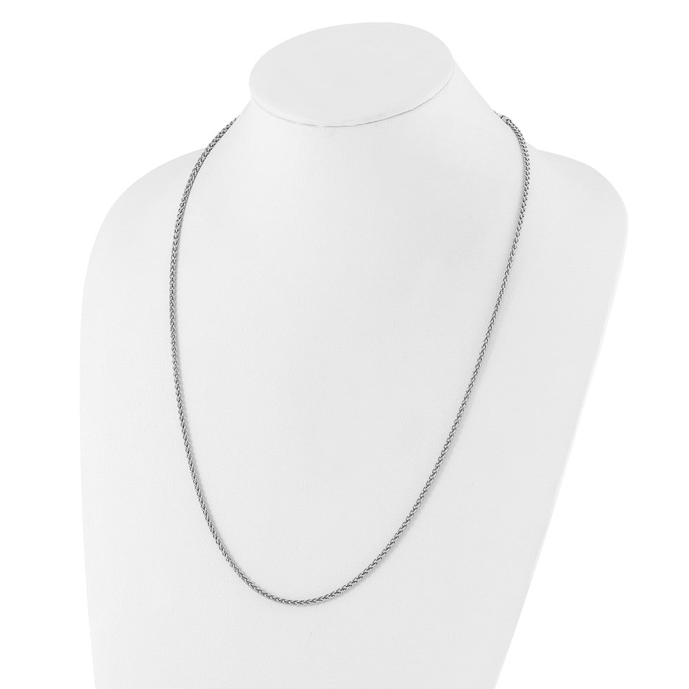Sterlingsilber Verstellbar 2.5mm Ährenkette Halskette