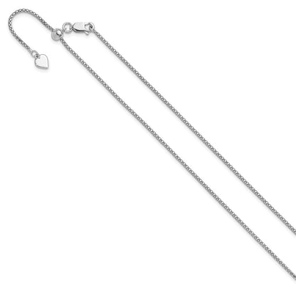 Sterlingsilber Verstellbar 1.4mm Popcorn Halskette