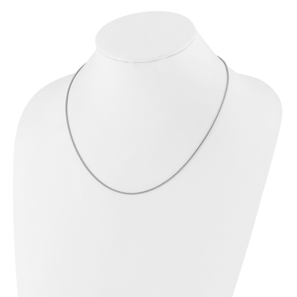 Sterlingsilber Verstellbar 1.4mm Popcorn Halskette