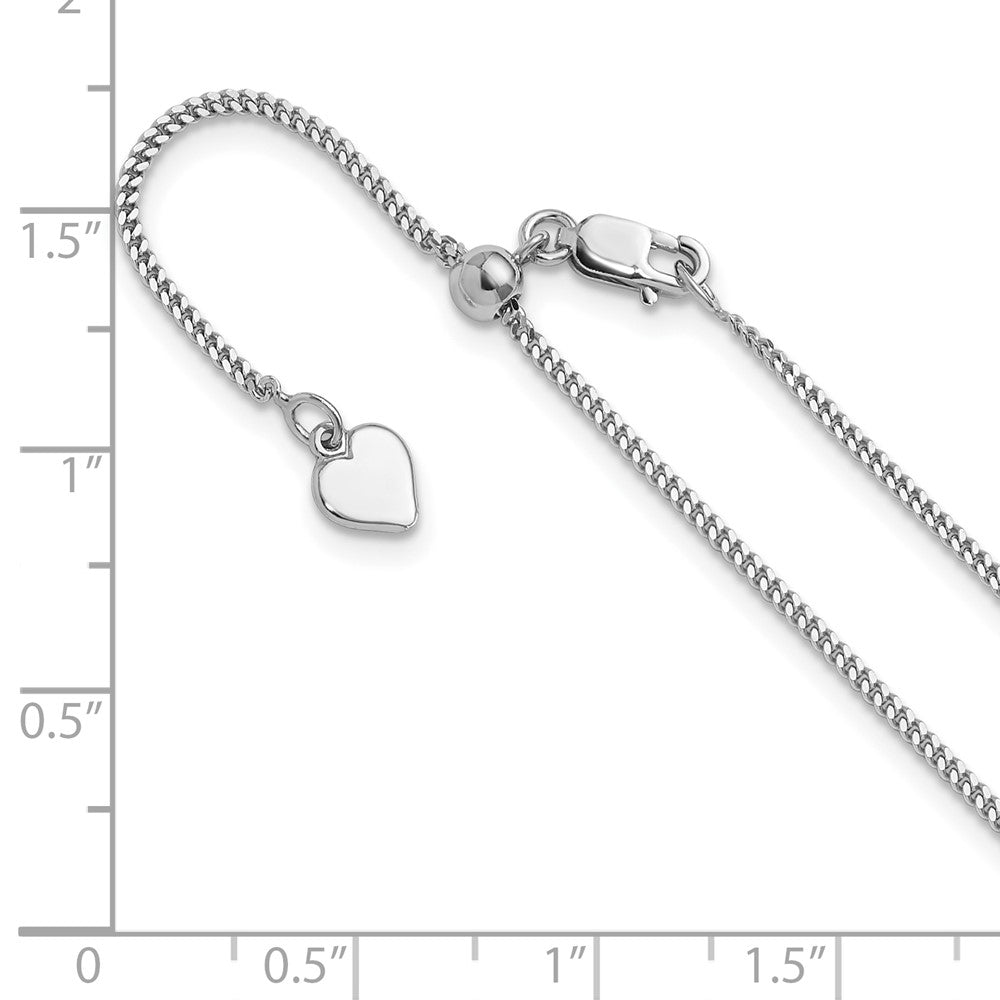 Sterlingsilber Verstellbar 1.4mm Panzer Halskette