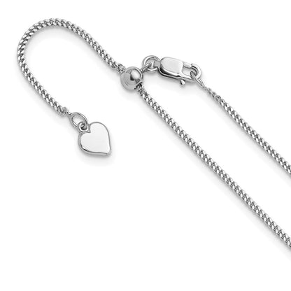 Sterlingsilber Verstellbar 1.4mm Panzer Halskette